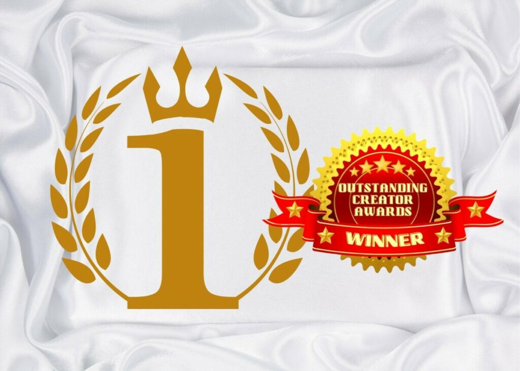 Outstanding creator award emblem