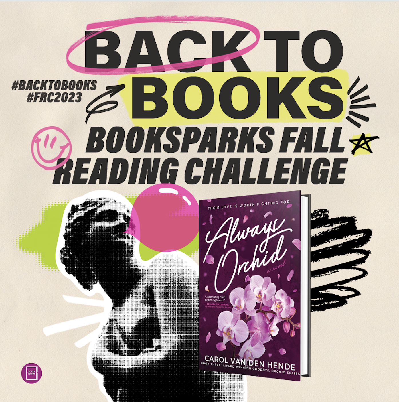 Back to Books Booksparks Fall Reading Challenge with Always Orchid book cover